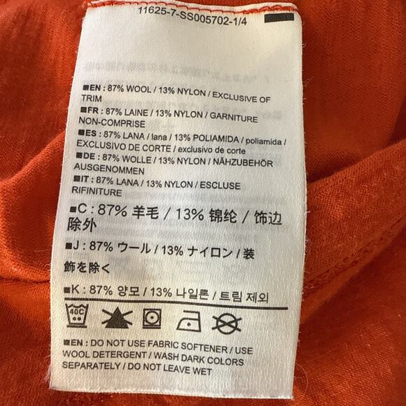 Arc'teryx Womens Lana Wool Crew Neck Tee Top Shirt Size L Orange Short Sleeve - Picture 9 of 10